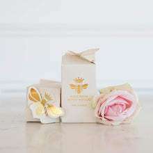 Load image into Gallery viewer, Wedgewood Handmade Cream Bonbonniere Box containing x 2 Macadamia Honey Nougat Bon Bons
