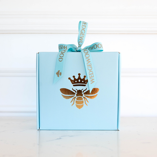 Small Printed Hamper Box - Blue | Wedgewood Nougat